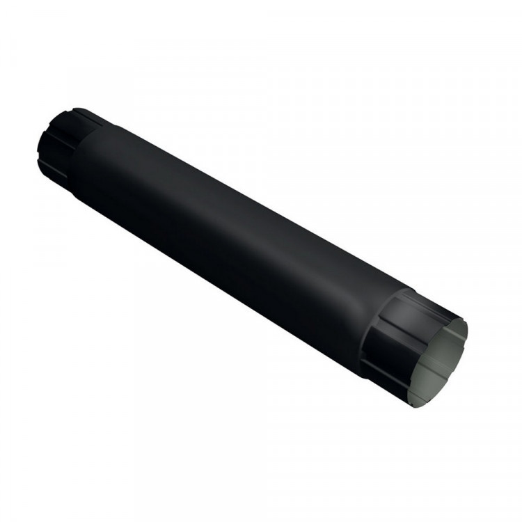 Optima 125/90 Труба круглая соединительная Optima Matt 90мм 1м RAL 9005