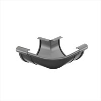 Galeco PVC 152 130/100 Угол внешний 90гр. Графит RAL 7021 (10шт/уп)