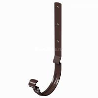 Docke STAL PREMIUM 125/90 мм Карнизный крюк длинный Шоколад RAL8019 30шт/упак