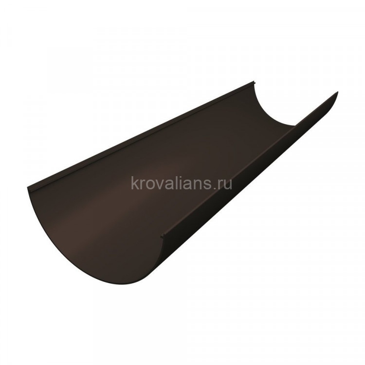 GL Standart 120/87 Желоб английский ПВХ Grand Line 3м коричневый (RR32) ШК (10 шт./уп.)