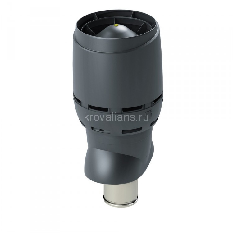 Vilpe (Вилпе) FLOW XL- 160P/ИЗ/500 вент. выход с колпаком (Серый) /1 шт/