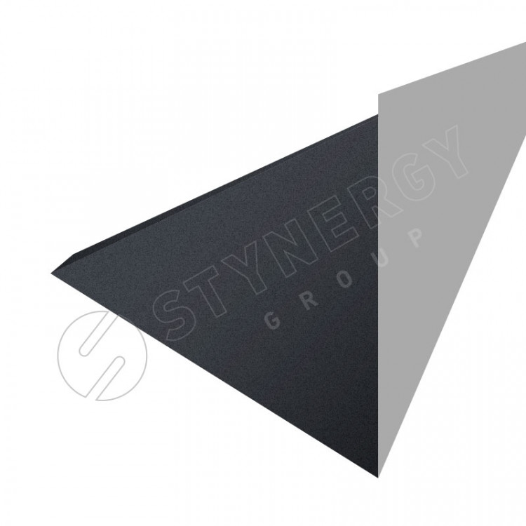 Планка для верхнего примыкания к трубе 2000 Фальц Stynergy (CORUNDUM50-RAL7024-0.5) Планка для верхнего примыкания к трубе 2000 Фальц Stynergy (CORUNDUM50-RAL7024-0.5)