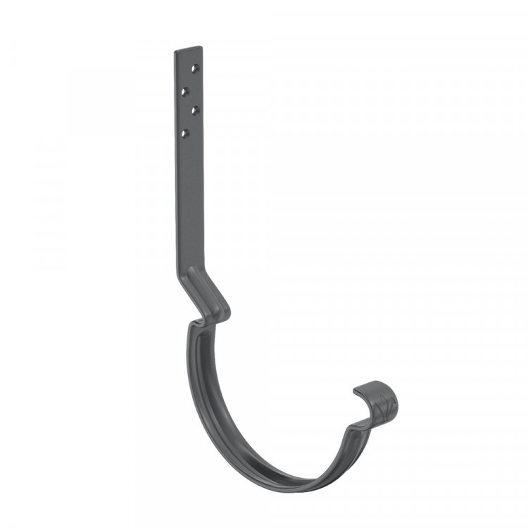 AS COMF PE 125/90 Крюк желоба длинный с компл. крепления (МУ), RAL9005 24 шт/уп