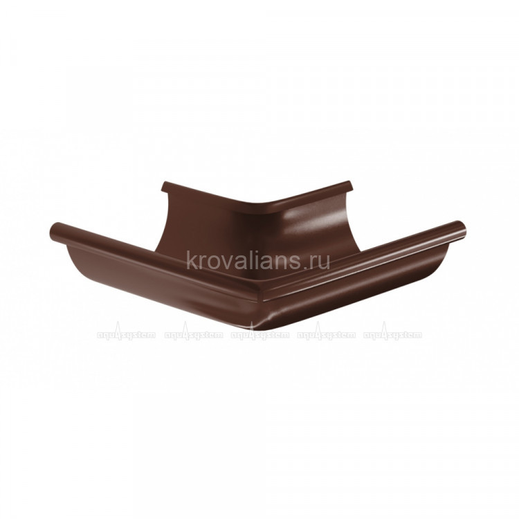 AS COMF PE 125/90 Угол желоба  90 наружный RAL8017 5 шт/уп