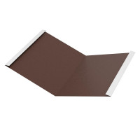 Ендова внутренняя 300х300х2000мм PE Rooftop Matt 0,5 мм Zn180 RAL8017