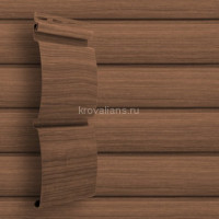 GL Сайдинг TUNDRA Amerika D4,8 "Блок-хаус" панель 3,0 х 0,244, 22шт/уп., Кедр