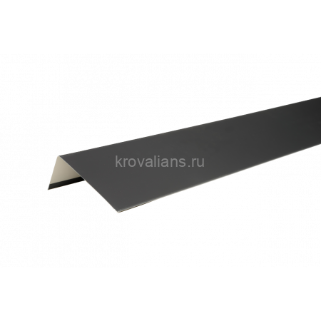 ТехноНИКОЛЬ Наличник оконный металлический HAUBERK, полиэстер, RAL 7004 серый 1,25 м