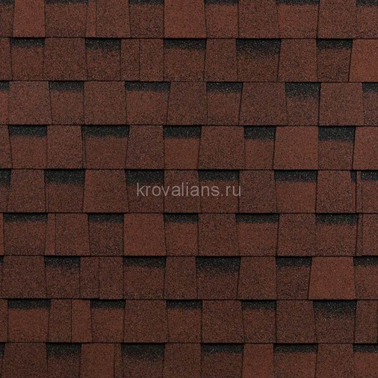 Гибкая черепица Шинглас (Shinglas) Фазенда (Красный) /1 кв.м/
