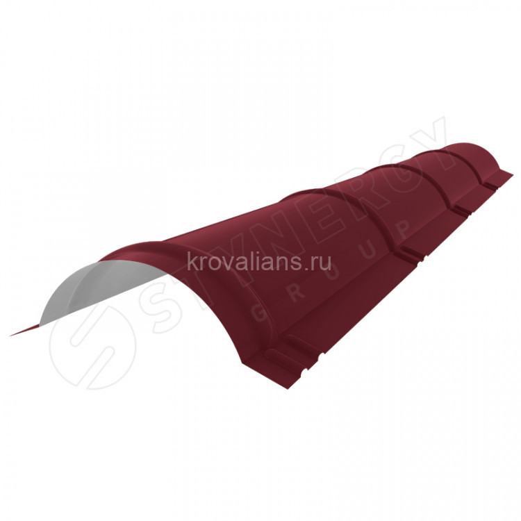 Конек полукруглый R110х2000 Stynergy (Стинержи) (Полиэстер-RAL3005-0.45) /1 шт/ Конек полукруглый R110х2000 Stynergy (Стинержи) (Полиэстер-RAL3005-0.45) /1 шт/