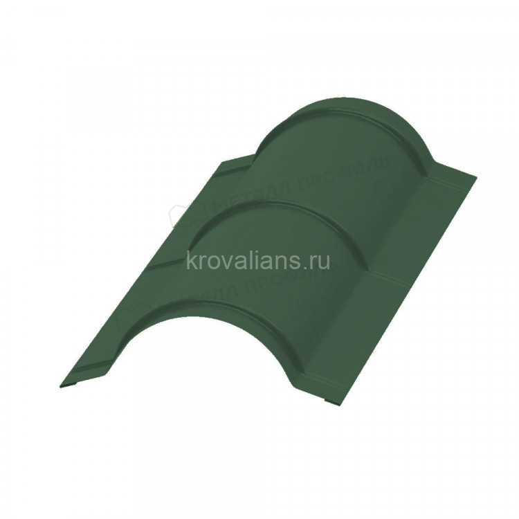 МеталлПрофиль Планка конька круглого R110х2000 (PURETAN-20-RR11-0.5) /1 шт/