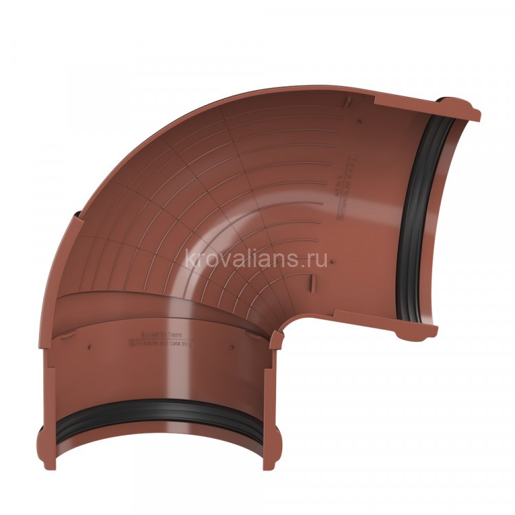 VERAT 125/82 Угол желоба регулируемый 90-150, красный