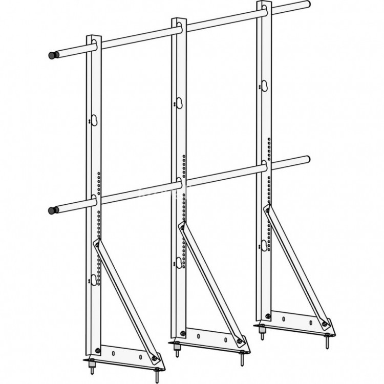 Ограждение ROOFsystems ECONOM d-25 (круг) H-1200/3,0м универ ТУ RAL6005