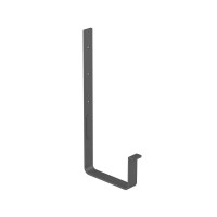 GALECO STAL2 125/80 Кронштейн длинный Графит RAL 7015 (RR 23) 25шт/уп