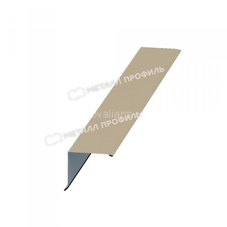 МеталлПрофиль Планка торцевая 135х145х2000 (Полиэстер-01-1035-0.45) /1 шт/