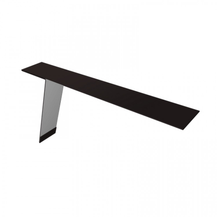 Планка карнизная фальц 130х80 0,5 PurPro Matt 275 RAL 9005 черный (2м) Планка карнизная фальц 130х80 0,5 PurPro Matt 275 RAL 9005 черный (2м)