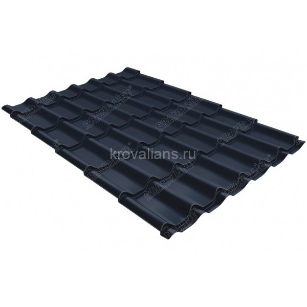 Металлочерепица классик Grand Line (Гранд Лайн) 0,45 Drap TX RAL 7024 /1 кв.м./
