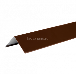 ТехноНИКОЛЬ Уголок металлический внешний HAUBERK, Коричневый 8017, 50*50*1250