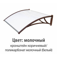 Факро Козырек Stoprain стандартный (КК-Пбл) (нагрузка до 18кг) 120х93х28 молочный