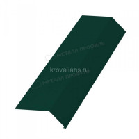 МеталлПрофиль Планка карнизная 100х69х2000 (Colorcoat Prisma-03-6005-0.5) /1 шт/