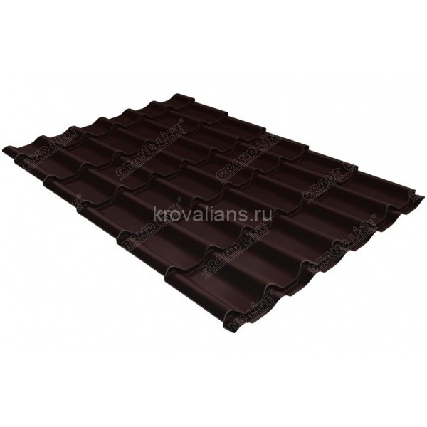 Металлочерепица классик Grand Line (Гранд Лайн) 0,45 Drap TX RR 32 /1 кв.м./
