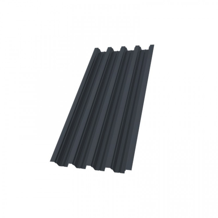 Профнастил Н75R 0,7 PE RAL 7024 мокрый асфальт