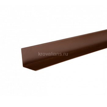 ТехноНИКОЛЬ Уголок металлический внутренний HAUBERK, Коричневый 8017, 50*50*1250 НЕ ИСПОЛЬЗОВАТЬ