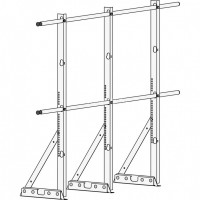 Ограждение ROOFsystems ECONOM d-25 (круг) H-1200/3,0м фальц ТУ RAL8004
