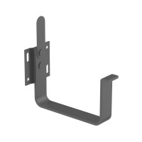 GALECO STAL2 125/80 Кронштейн короткий Графит RAL 7015 ( RR23) 20шт/уп