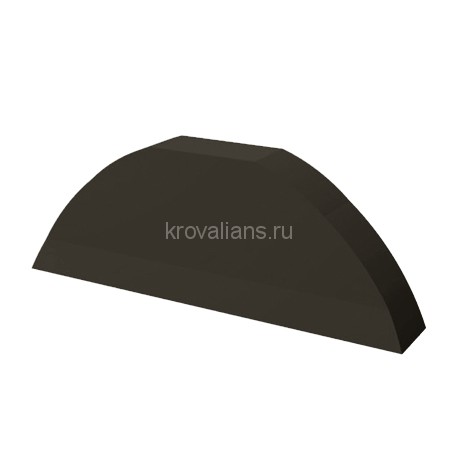 Торцевая заглушка полукруглого конька RUUKKI (Руукки) (RR32) /1 шт/