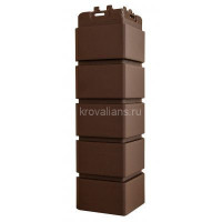 Угол Grand Line Клинкерный кирпич Classic шоколадный (0,390*0,120) 12шт/уп