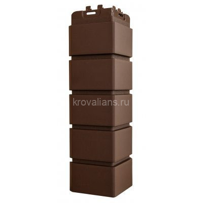 Угол Grand Line Клинкерный кирпич Classic шоколадный (0,390*0,120) 12шт/уп