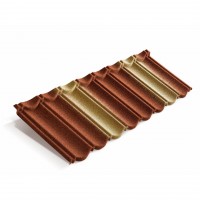 Композитная черепица Metrotile (Метротайл) MetroBond (Терракотово-Желтый) /лист/