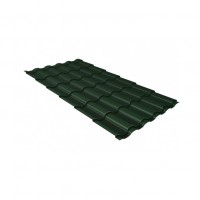 Металлочерепица Grand Line (Гранд Лайн) кредо 0,5 GreenСoat Pural RAL 6020 /1 кв.м./