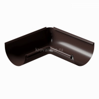 Docke STAL PREMIUM 125/90 мм Угол внутренний  90 гр Шоколад RAL8019 8шт/упак
