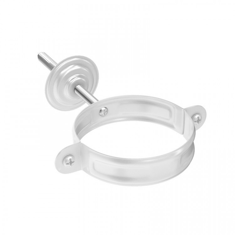 AS PUrus 125/90 Хомут трубы с комплектом крепления RAL 9003 AS PUrus 125/90 Хомут трубы с комплектом крепления RAL 9003