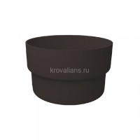 GL Standart 120/87 Муфта трубы соединительная ПВХ Grand Line коричневая (RR 32) (48 шт./уп.)