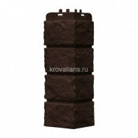 Угол Grand Line Колотый камень Classic шоколадный (0,390*0,120) 12шт/уп