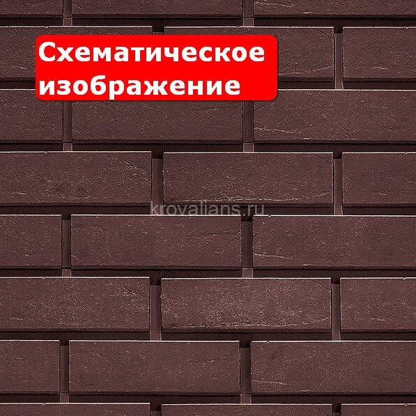Фиброцементная панель Каньон Гладкий Кирпич цвет 14