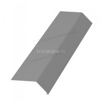 МеталлПрофиль Планка карнизная 100х69х2000 (Полиэстер-01-9006-0.45) /1 шт/