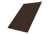 Профнастил С21R 0,45 PE-Double RAL 8017 шоколад
