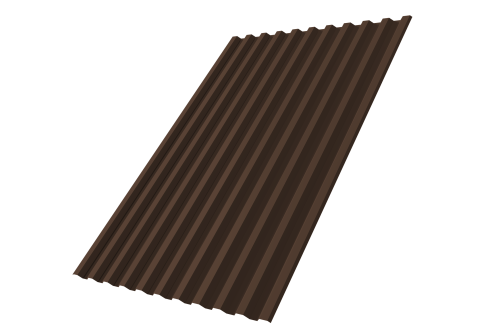 Профнастил С21R 0,45 PE-Double RAL 8017 шоколад