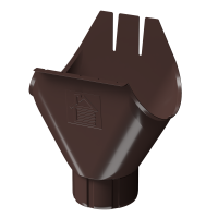 Docke STAL PREMIUM 125/90 мм Воронка Шоколад RAL8019 18шт/упак