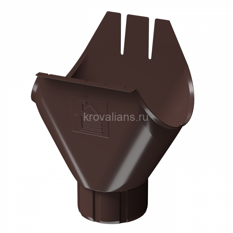 Docke STAL PREMIUM 125/90 мм Воронка Шоколад RAL8019 18шт/упак