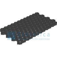 Решетка газонная Gidrolica Eco Standart РГ-70.40.3,2 пластиковая черная
