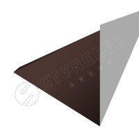 Планка для верхнего примыкания к трубе 2000 Фальц Stynergy (CORUNDUM50-RAL8017-0.5)