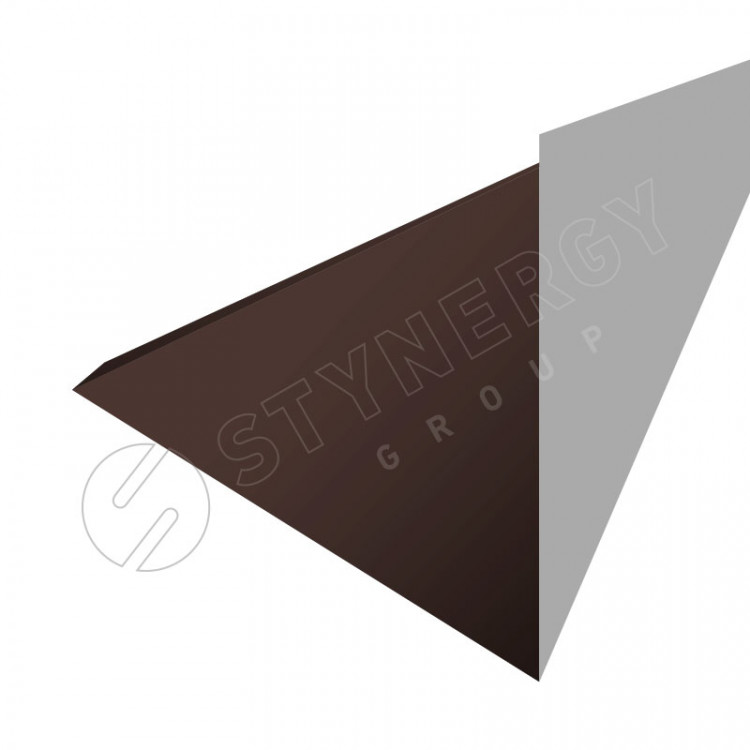 Планка для верхнего примыкания к трубе 2000 Фальц Stynergy (CORUNDUM50-RAL8017-0.5) Планка для верхнего примыкания к трубе 2000 Фальц Stynergy (CORUNDUM50-RAL8017-0.5)