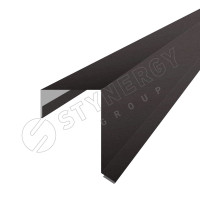 Планка торцевая кровельная 2000 Фальц Stynergy (GRAPHITE45-RR32-0.45)