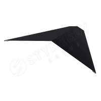 Конек Плоский 145х145х2000 Stynergy (Стинержи) (CORUNDUM50Matt-9005-0.5) /1 шт/