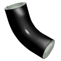 Optima 125/90 Колено 60 град Optima 90мм RAL 9005 черный