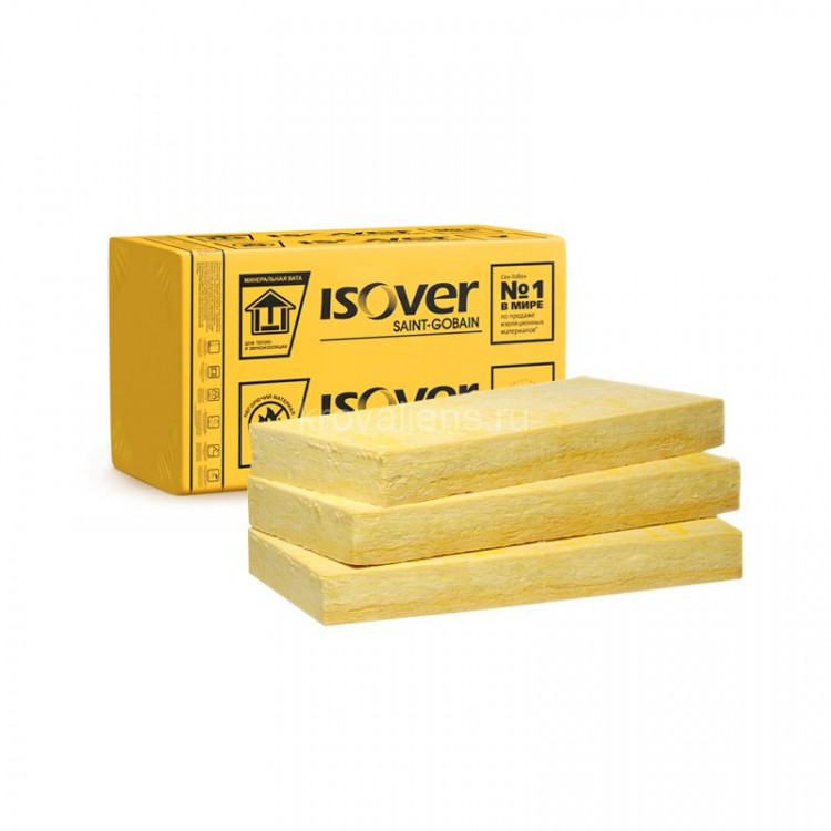 ISOVER ШтукатурныйФасад Изовер (50х600х1200) 5,76м2 0,288м3 8 шт